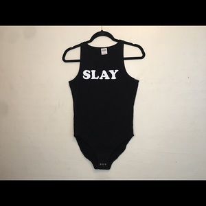 PINK: SLAY body suit